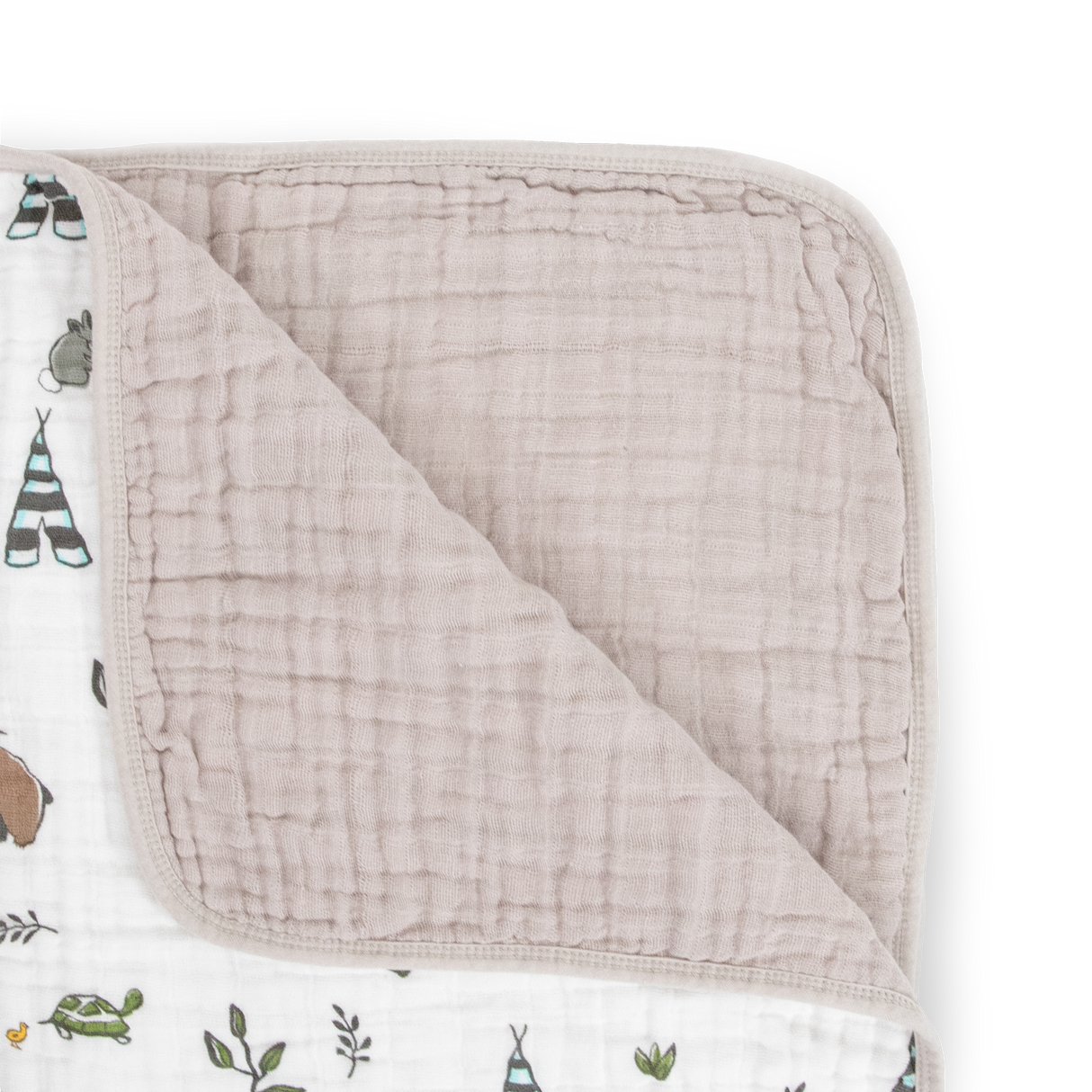 Original Cotton Muslin Quilt - Forest Friends - HoneyBug 