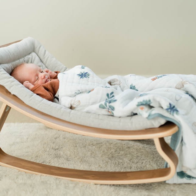 Original Cotton Muslin Quilt - Prickle Pots - HoneyBug 