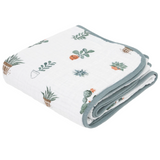 Original Cotton Muslin Quilt - Prickle Pots - HoneyBug 