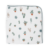 Original Cotton Muslin Quilt - Prickle Pots - HoneyBug 