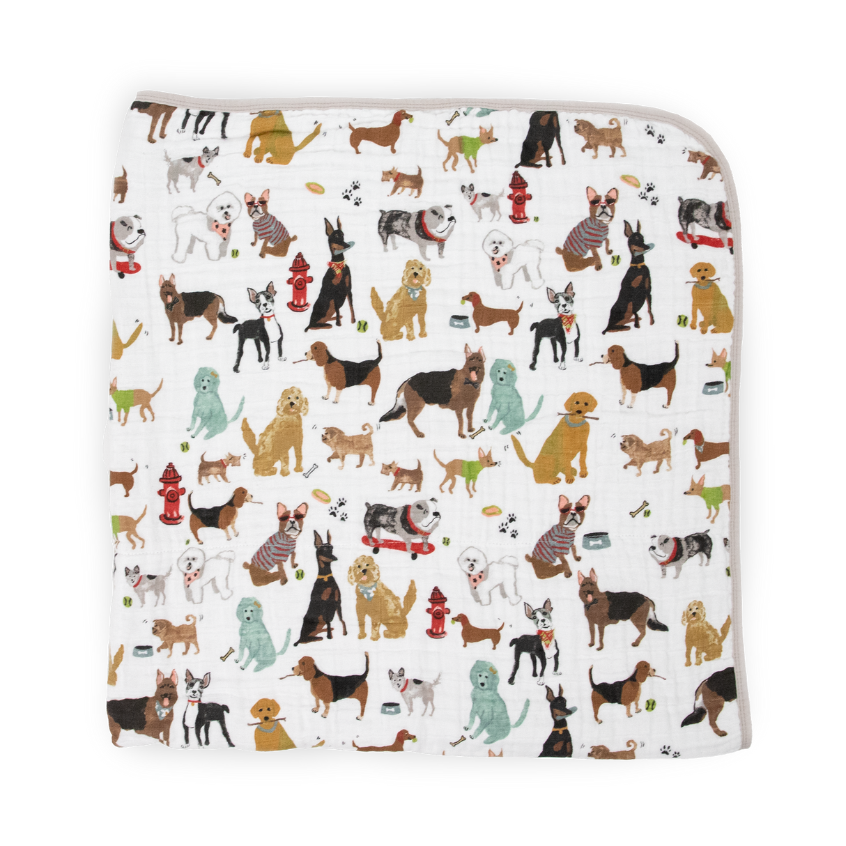 Original Cotton Muslin Quilt - Woof - HoneyBug 