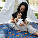 Outdoor Blanket - Midnight Poppy - HoneyBug 