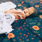 Outdoor Blanket - Midnight Poppy - HoneyBug 