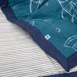 Cotton Muslin Toddler Comforter - Blast Off - HoneyBug 