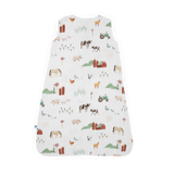 Cotton Muslin Sleep Bag - Farmyard - HoneyBug 