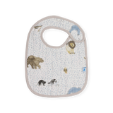 Cotton Muslin Classic Bib 3 Pack - Party Animals - HoneyBug 