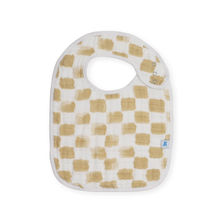 Cotton Muslin Classic Bib 3 Pack - Adobe Checker - HoneyBug 