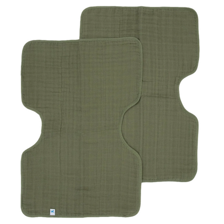 Cotton Muslin Burp Cloth 2 Pack - Fern - HoneyBug 