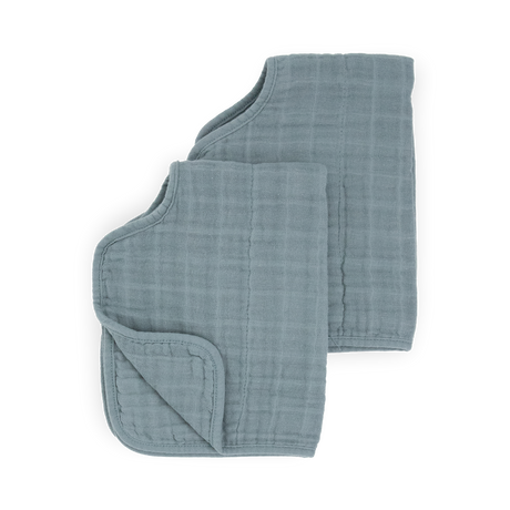Cotton Muslin Burp Cloth 2 Pack - Sea - HoneyBug 
