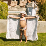 Toddler Hooded Towel - Pressed Petals - HoneyBug 