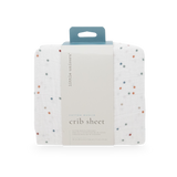 Cotton Muslin Crib Sheet - Dots - HoneyBug 