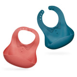 Silicone Baby Bib 1 PK - HoneyBug 