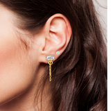 Bella Chain Stud Earring - HoneyBug 