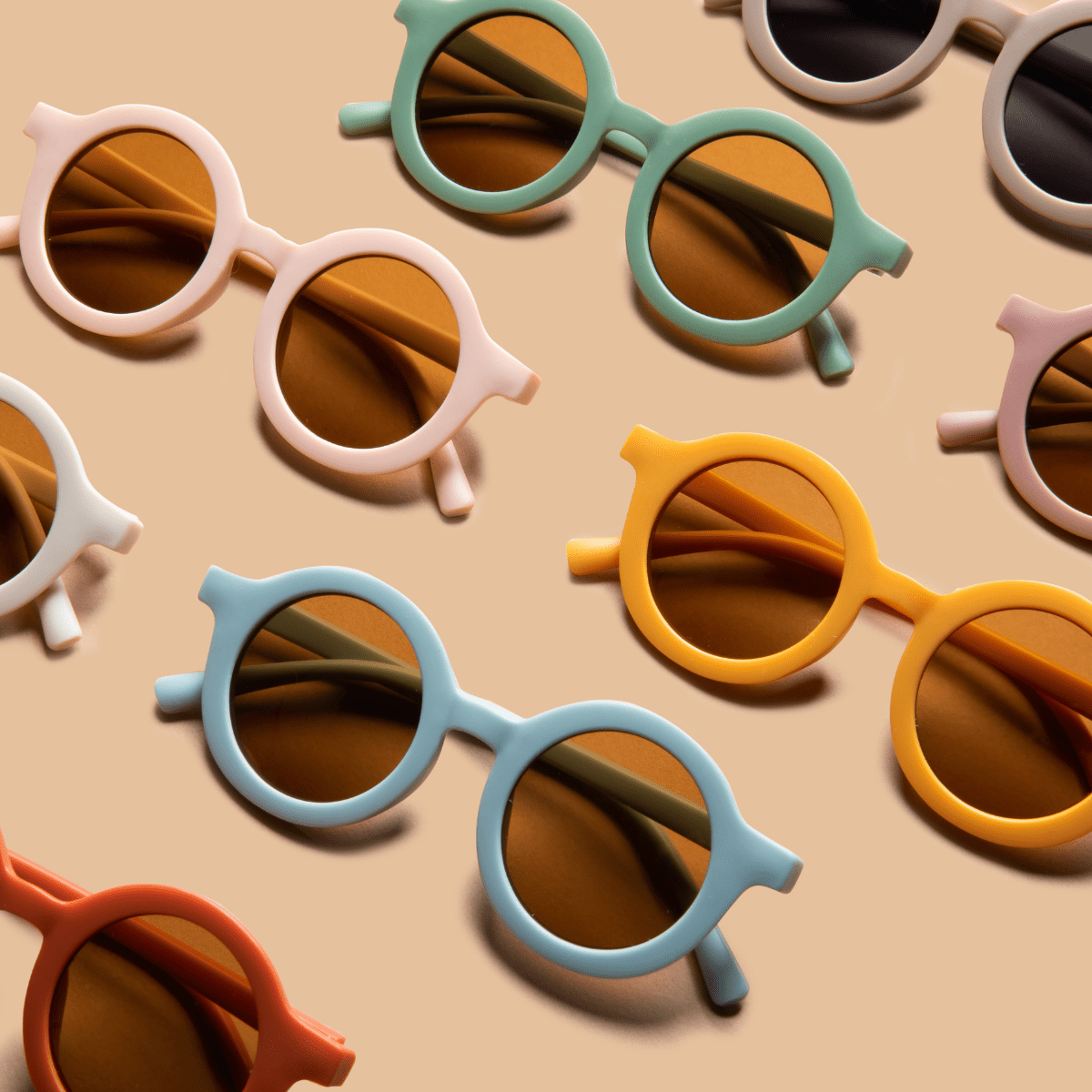 Recycled Plastic Sunglasses - Sky Blue - HoneyBug 
