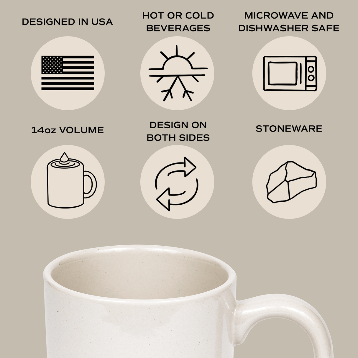 Mama Needs 14oz. Coffee Stoneware Coffee Mug - HoneyBug 