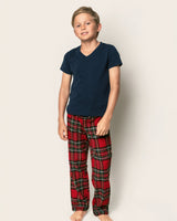 Kid's Brushed Twill Pajama Pants in Imperial Tartan - HoneyBug 