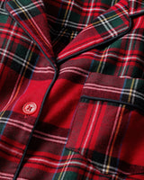 Kid's Brushed Twill Pajama Set in Imperial Tartan - HoneyBug 