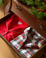 Kid's Flannel Pajama Set in Red - HoneyBug 