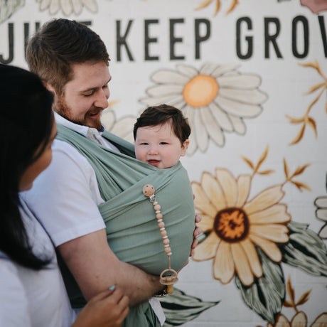 Silicone Pacifier Clip | Luna - Blush - HoneyBug 