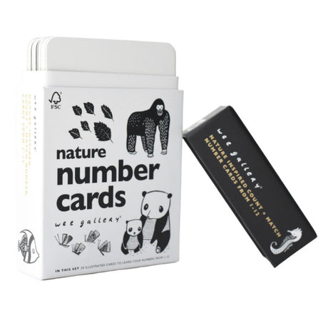 Nature Number Cards - HoneyBug 