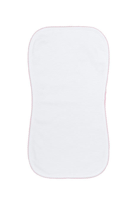 White Bubble Baby Burp Cloth - HoneyBug 