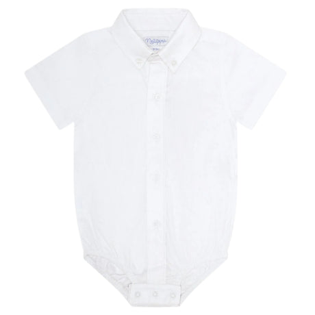 White Pima Cotton Onesie Shirt - HoneyBug 