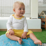 100% Peruvian Pima Cotton Shorts in Misted Yellow - HoneyBug 