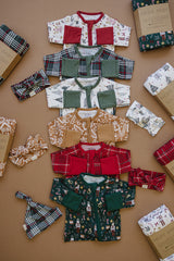 Red Plaid Bamboo Zipper - HoneyBug 