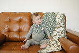 Southwest Aztec Classic Muslin Bib - HoneyBug 