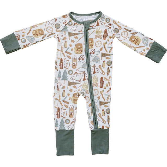 Camping Trip Ribbed Bamboo Zipper - HoneyBug 
