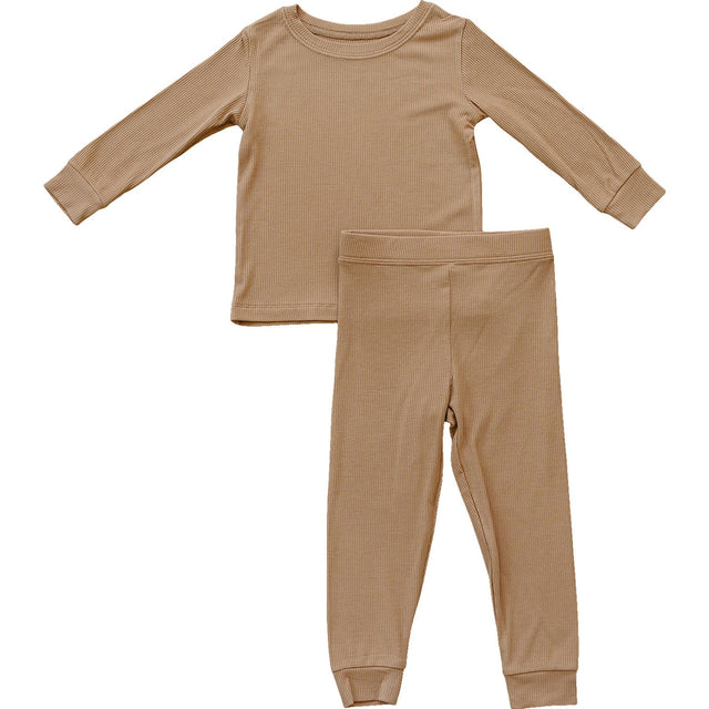 Latte Ribbed Bamboo Cozy Set - HoneyBug 
