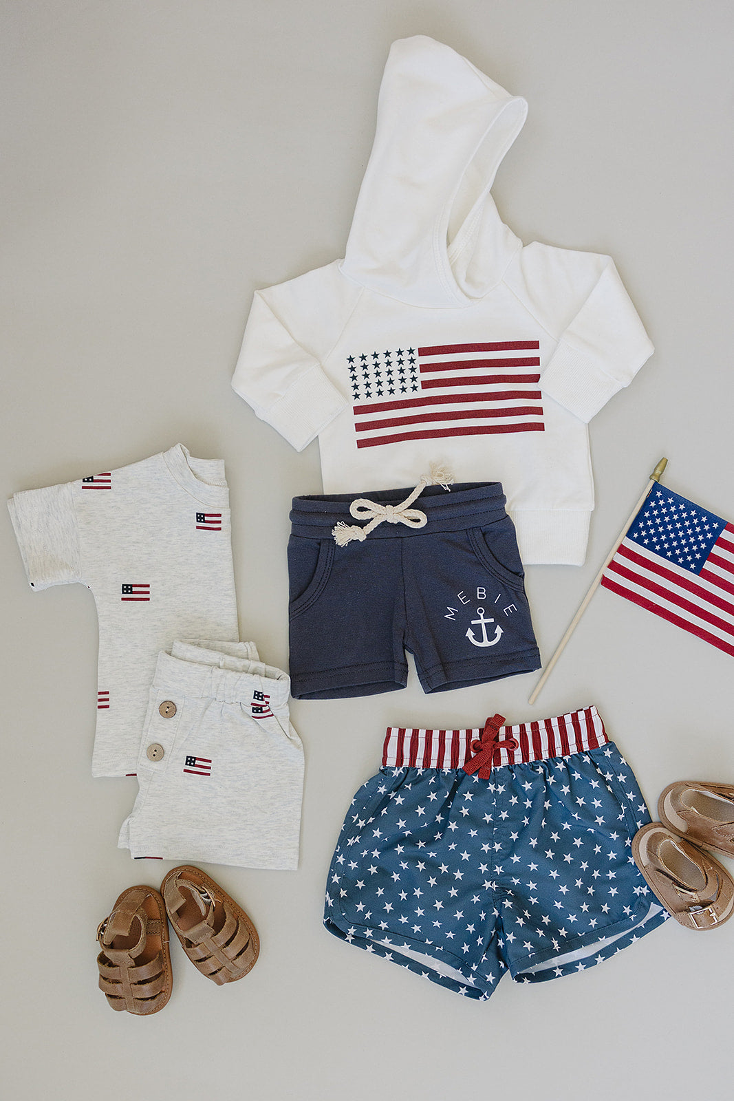 Flag Hoodie - HoneyBug 