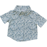 Palm Tree Linen Button Up Shirt - HoneyBug 