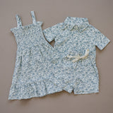 Palm Tree Linen Cotton Shorts - HoneyBug 