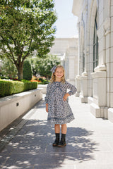 Floral Sailor Dress - HoneyBug 