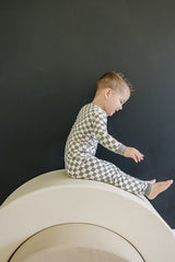 Light Green Checkered Bamboo Cozy Set - HoneyBug 