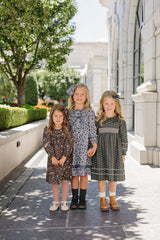 Tulip Smocked Peter Pan Collar Dress - HoneyBug 