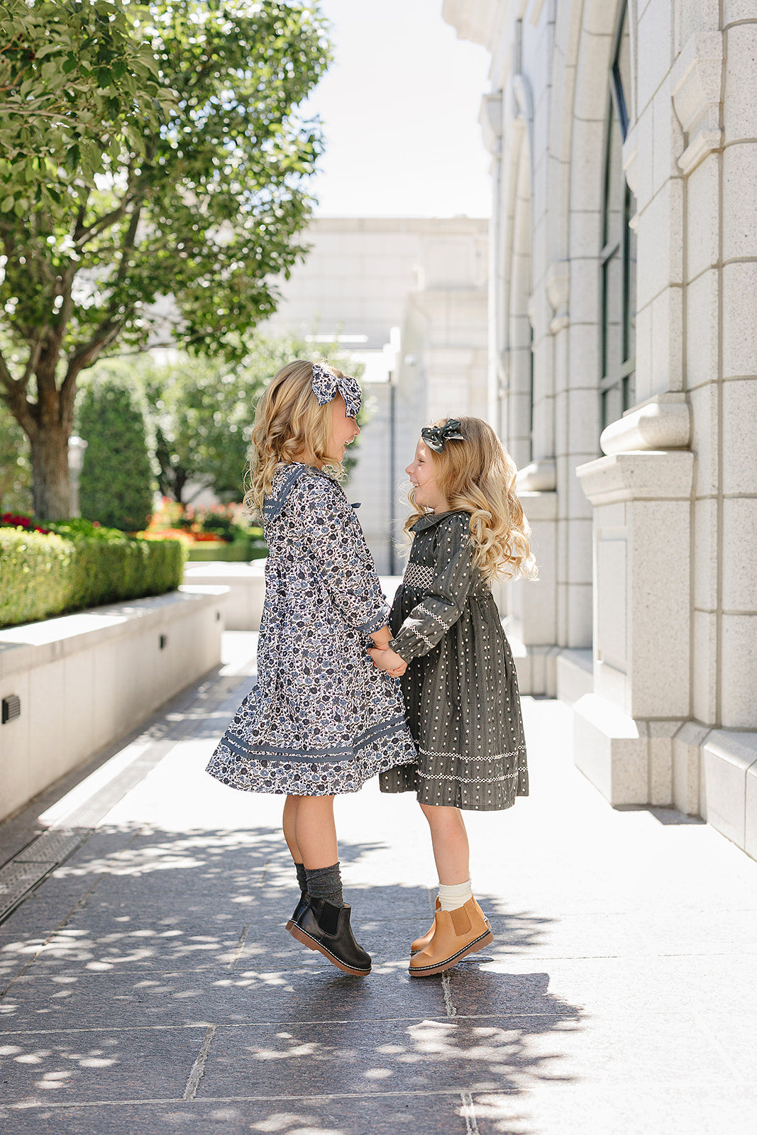 Tulip Smocked Peter Pan Collar Dress - HoneyBug 