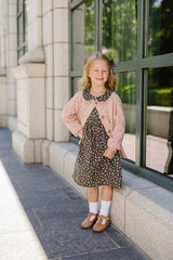 Pink Pointelle Button Down Cardigan - HoneyBug 