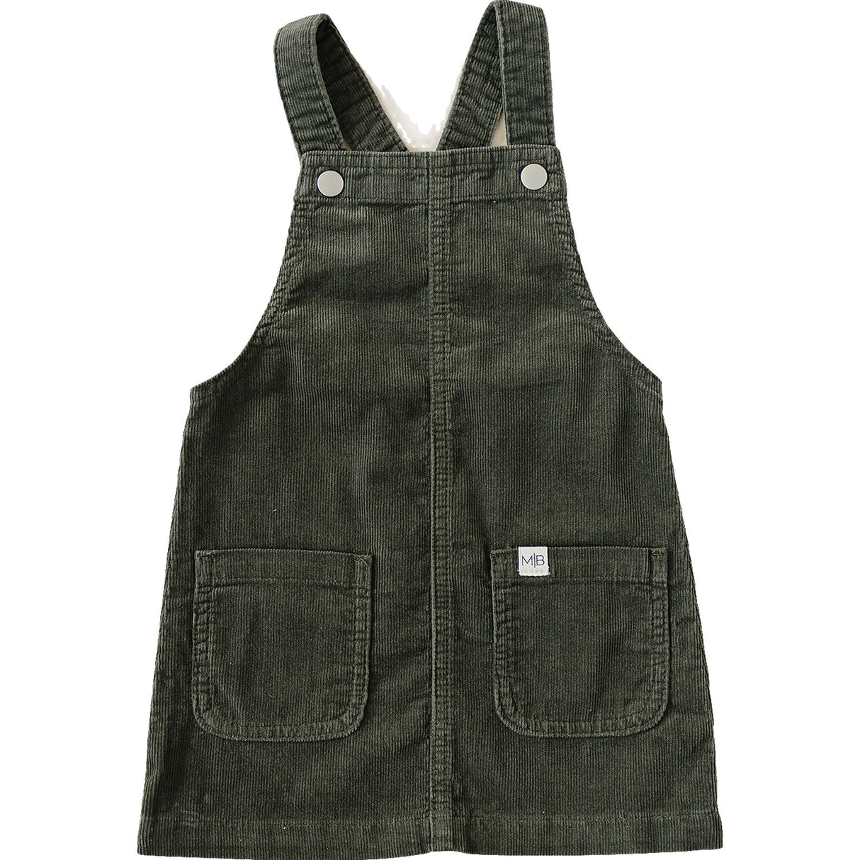 Green Corduroy Dress - HoneyBug 