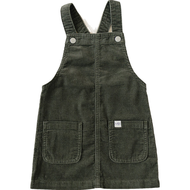 Green Corduroy Dress - HoneyBug 
