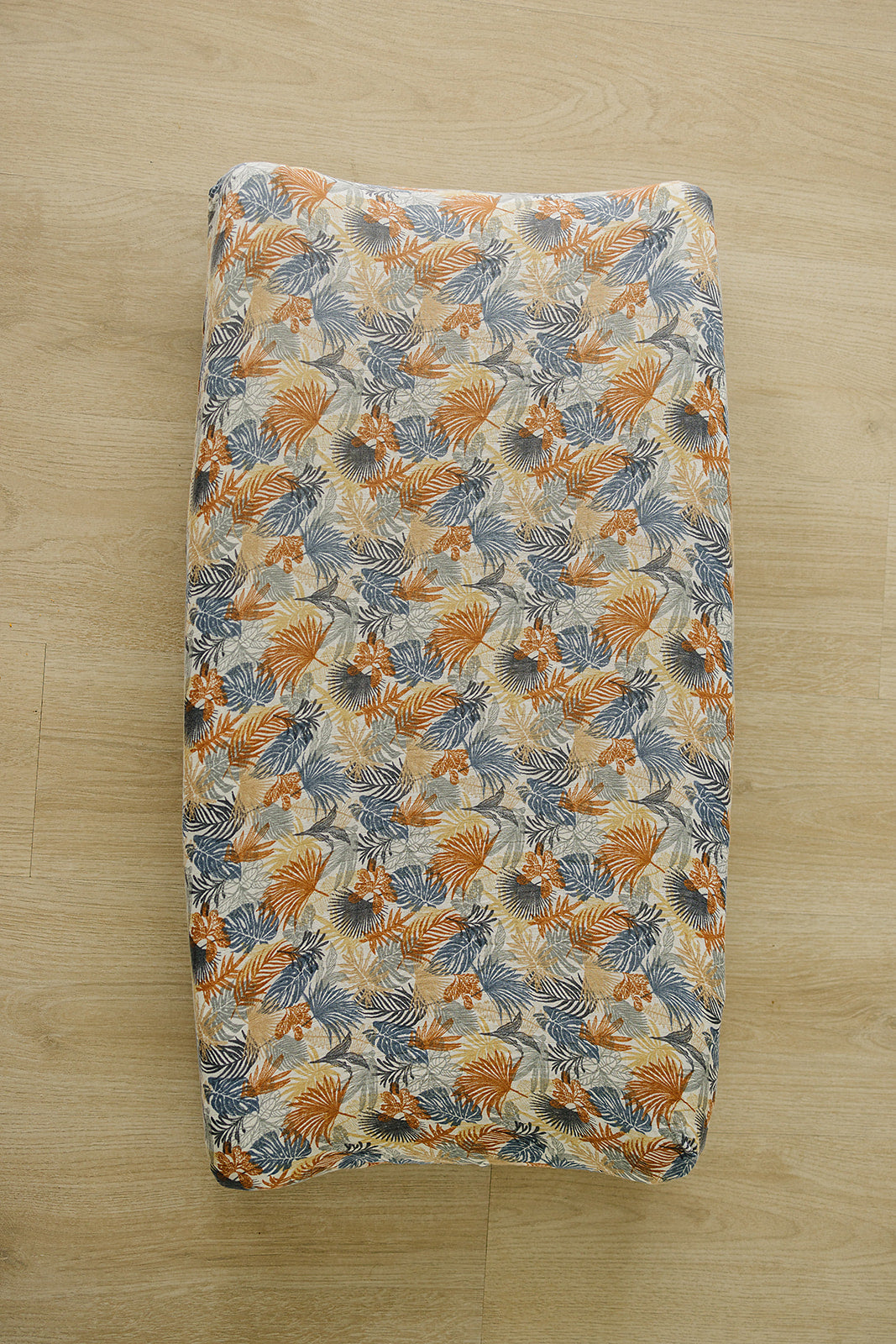 Paradise Palms Muslin Changing Pad Cover - HoneyBug 