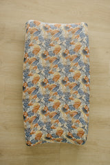 Paradise Palms Muslin Changing Pad Cover - HoneyBug 