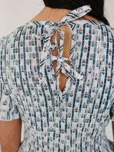 Adult Block Print Floral Dress
