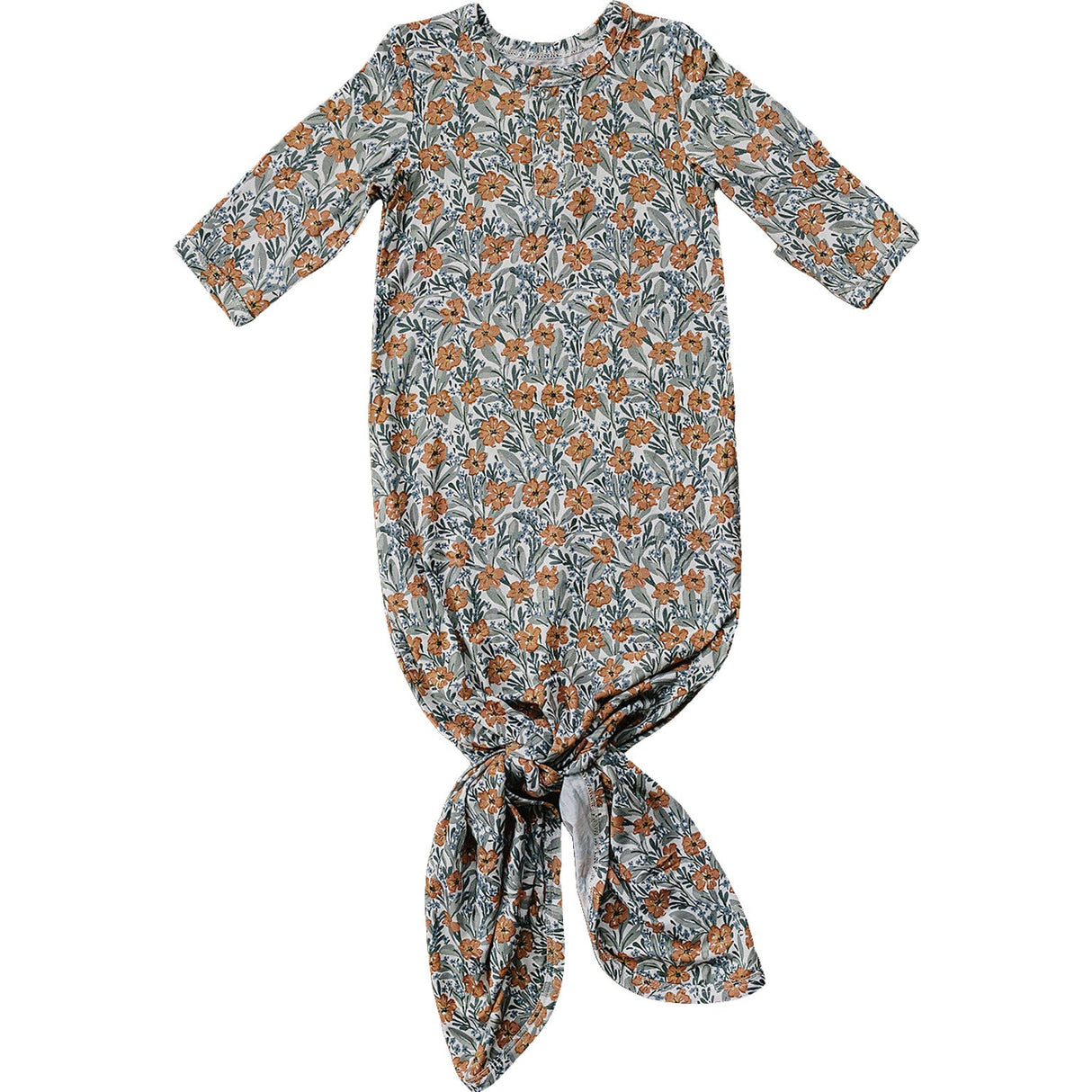Dainty Meadow Bamboo Knot Gown - HoneyBug 