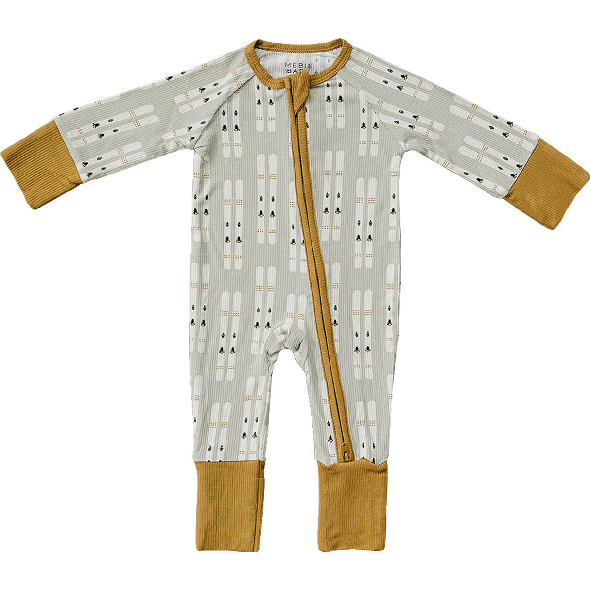 Ski Ribbed Bamboo Zipper - HoneyBug 