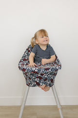 Americana Floral Ribbed Bamboo Multi-Use Cover - HoneyBug 