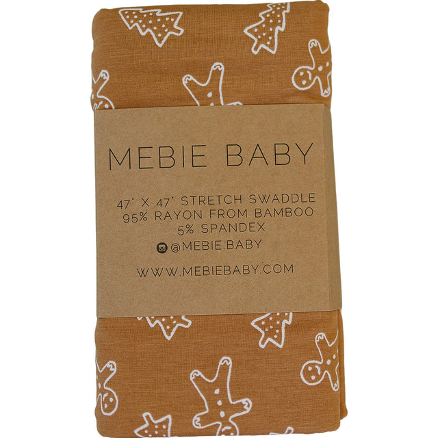 Gingerbread Bamboo Stretch Swaddle - HoneyBug 