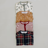 Christmas Plaid Bamboo Zipper - HoneyBug 