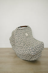 Light Green Daisy Bamboo Multi-Use Cover - HoneyBug 